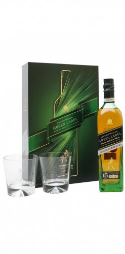 Johnnie Walker Green Label 15YO + dwie szklanki